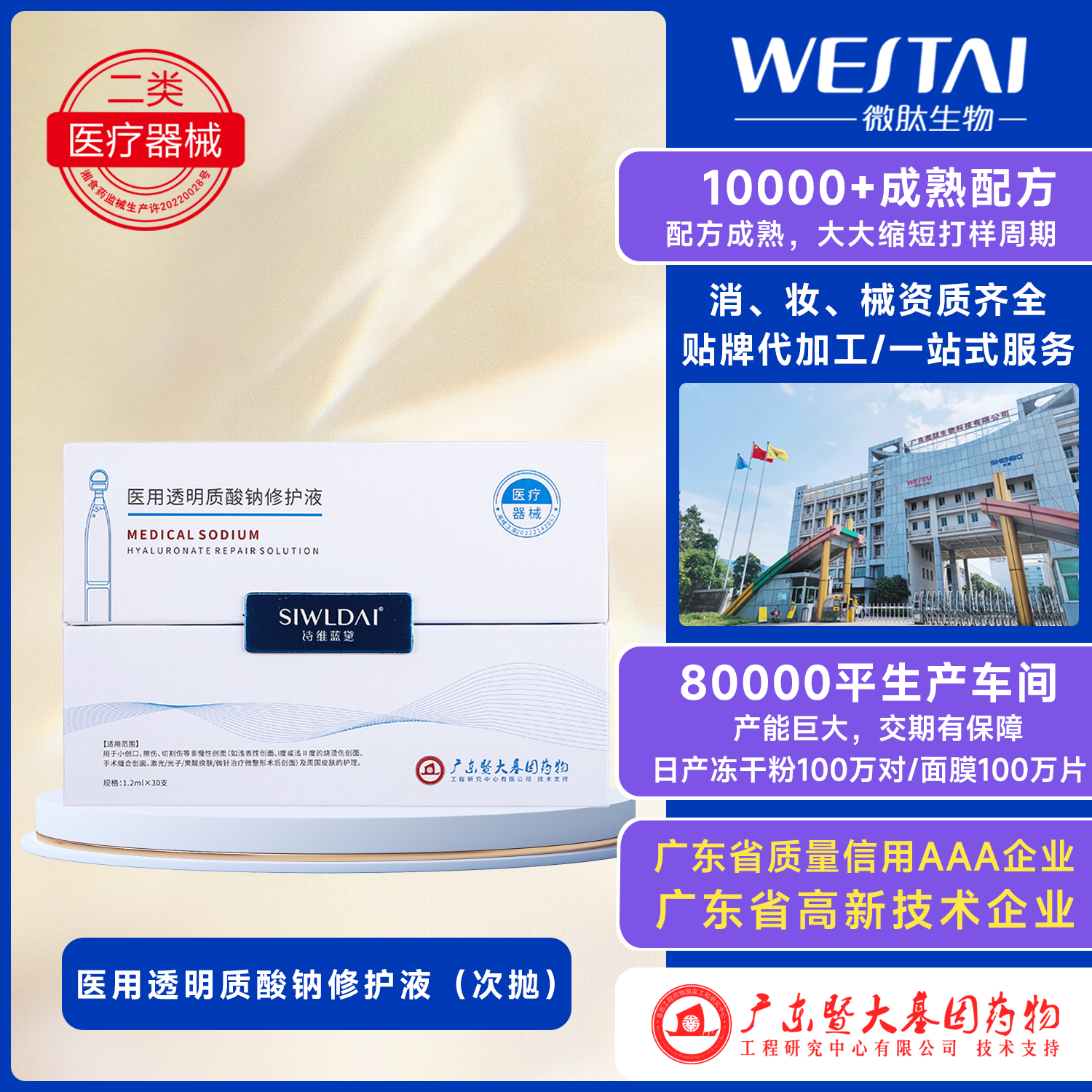 醫(yī)用透明質(zhì)酸鈉修護(hù)液（次拋）